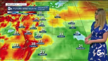 Wildfire risk reaches peak threat on Wednesday as a "particularly dangerous situation"