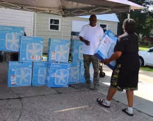 Walker fan drive collects about 100 fans for local seniors