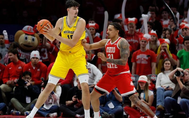 Aday Mara's 3-point practice pays off in No. 2 Michigan's win over Ohio State
