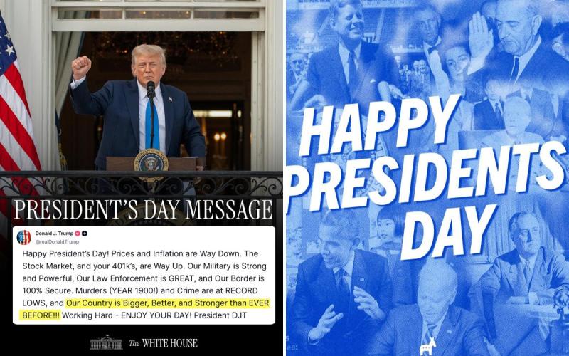 RNC mocks 'Forget someone again??' after Dems' Presidents Day post...