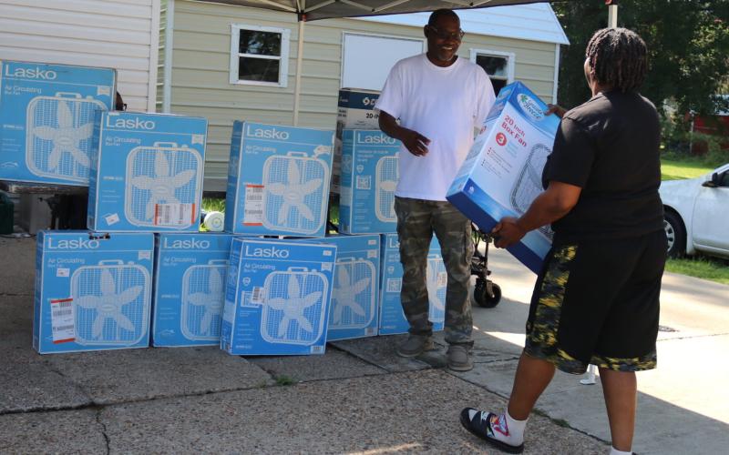 Walker fan drive collects about 100 fans for local seniors