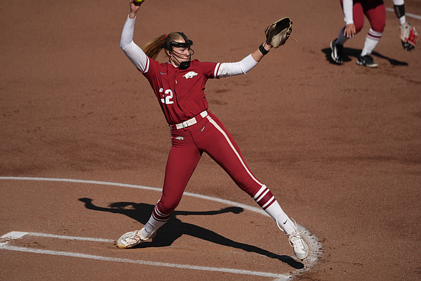 'A lot of things went right today': No. 8 Arkansas softball run rules Akron to cap Opening Day sweep | Arkansas Democrat Gazette