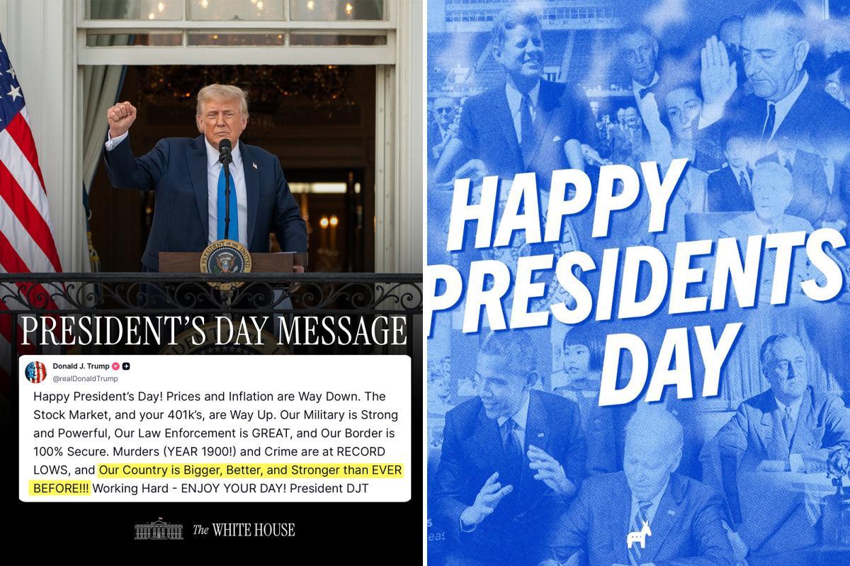 RNC mocks 'Forget someone again??' after Dems' Presidents Day post...