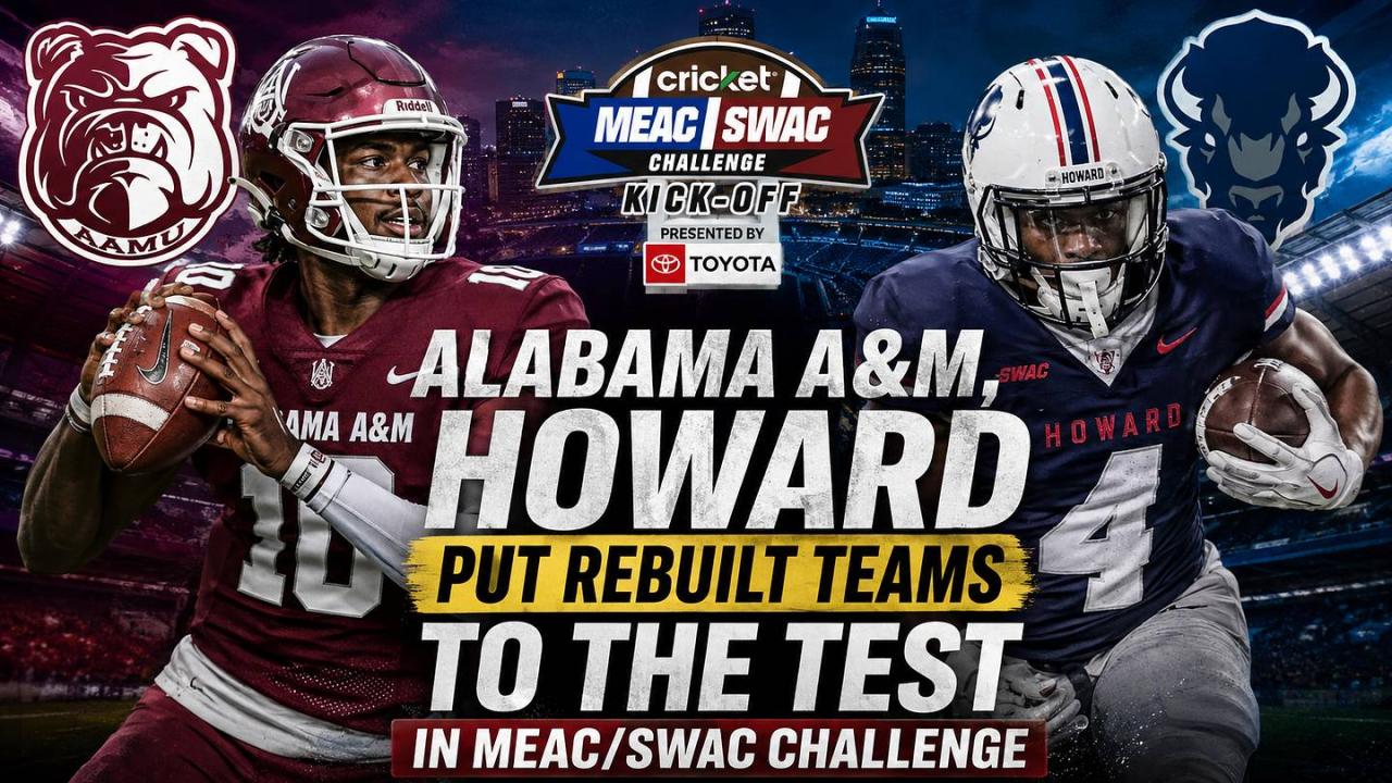 Alabama A&M, Howard Put Rebuilt Teams to the Test in MEAC/SWAC Challenge